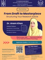 Pre-conference Workshops Dr. Anum